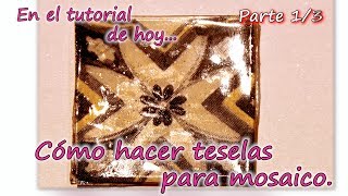 COMO HACER TESELAS PARA MOSAICO Parte 13 [upl. by Annaeel]