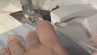 Pfaff Overlocker Beading Foot [upl. by Googins919]