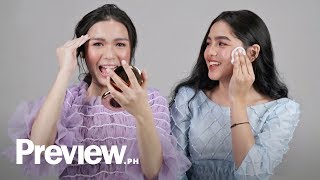 Andrea Brillantes and Francine Diaz Remove Their Makeup  Barefaced Beauty  PREVIEW [upl. by Neitsirhc346]