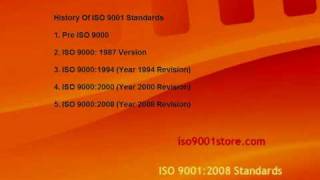 History Of ISO 9001 Standards [upl. by Oribel]