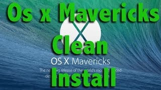 How To Restore A Macbook Pro To Factory Settings Without A Cd  Clean Install Of OS X Mavericks [upl. by Vershen]