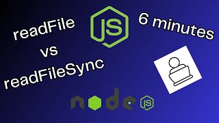 readFile vs readFileSync Whats the difference Node JS  6 minutes [upl. by Balch290]