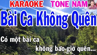 Karaoke Bài Ca Không Quên Tone Nam Nhạc Sống gia huy karaoke [upl. by Orion]