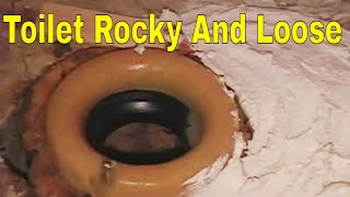 Rocky And Loose Toilet 2 of 2 How To Plumbing [upl. by Faucher507]