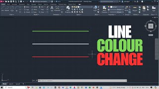 how to change line colour autocad [upl. by Akimed543]