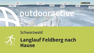 LanglaufLoipe im Schwarzwald Langlauf Feldberg nach Hause [upl. by Attenoj]