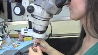 Setting Diamonds into an 18k Gold Watch  Vanessa Nicole Jewels Diamonds [upl. by Euqor]