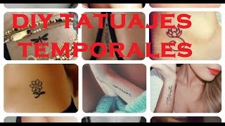 DIY tatuaje temporal en casa a prueba de agua [upl. by Norag]