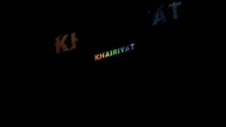 Khairiyat  Arijit Singh Lyrics song shorts [upl. by Ellerey]