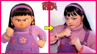 Turning Red Characters IN REAL LIFE [upl. by Gertie]