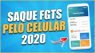 SAQUE FGTS pelo CELULAR para Qualquer Banco [upl. by Armmat653]