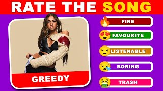 Rate The Song 2023 2024 TikTok Hits Tier List Music Quiz [upl. by Anitnamaid]