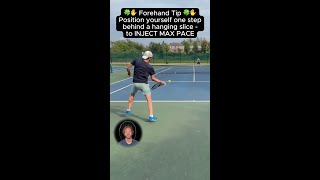 JonTaylorTennis  258  🍀✋ Forehand Tip 🍀✋ [upl. by Jarlen]