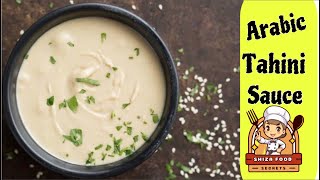 Arabic Tahini Sauce Recipe  Easy Quick Tahini  Tahina Sauce  Arabic Sauce  food babafoodrrc [upl. by Eessej]