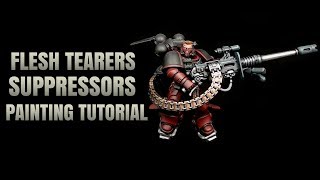 Flesh Tearers Suppressors Painting Tutorial [upl. by Sualkin]