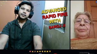 ADVANCED RAPID FIRE WITH SAROJ JI  rapidfirequestions [upl. by Selrahcnhoj972]