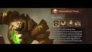 Watcher of Realms  Immortal Codex  Wasteland Titan BasicBeginner Strategy [upl. by Ramirol]