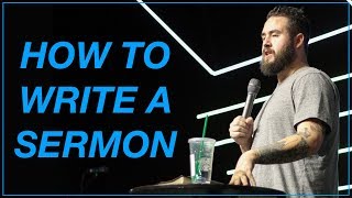 How To Write A Sermon  3 Tips For Youth Pastors [upl. by Ettena]