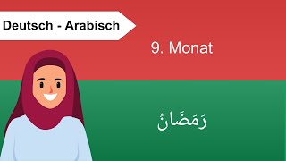 Der Islamische Mondkalender Hijri  12 Monate der Islamischen Kalender  Arabisch für Anfänger [upl. by Lucian770]