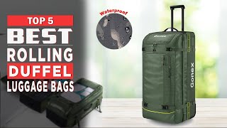 5 Best Rolling Duffel Luggage Bags With Wheels  Rolling Duffel Luggage Bags [upl. by Nnyltiak]