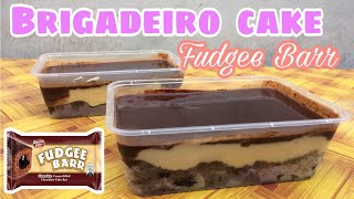 BRIGADEIRO CAKE  FUDGEE BARR CAKE  NO BAKE [upl. by Files]