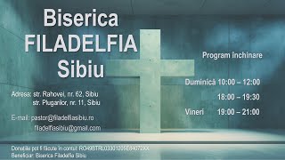 Live Biserica Filadelfia Sibiu  16Nov2024 sâmbătă  Evanghelizare [upl. by Levesque]