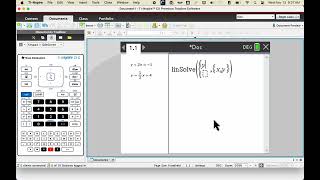 Solve Linear System using TINspire linSolve [upl. by Enitnelav773]