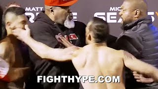 SHANNON BRIGGS amp RAMPAGE JACKSON NEARLY BRAWL AS TEAM BOXING GETS SLAPPED DURING WEIGHIN SCUFFLE [upl. by Elton]