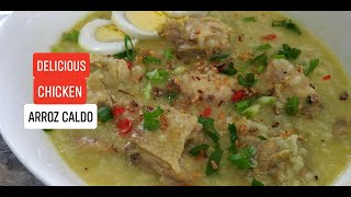 CHICKEN ARROZ CALDO  PAANO MAGLUTO NG AROZCALDO  FILIPINO CHICKEN CONGEE  LUGAW  Panlasang Pinoy [upl. by Orly47]