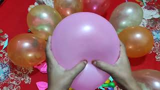 FUN COLORFUL BALLOON POPPING satisfying asmr balloonpop fun balloon popping colour sounds [upl. by Jewett]