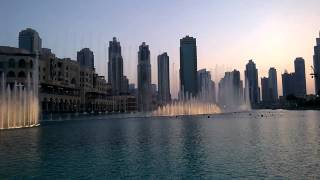 2014 The Dubai Mall fountain show Abdelmajid Abdellah song [upl. by Haliak915]