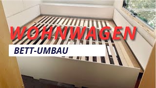 🛏️ 😴 Aus Einzelbetten wird ein Doppelbett WohnwagenUmbau [upl. by Bove]