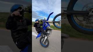 Évolution wheeling 50cc ➡️ 125yz 50cc yz125 rieju bikelife yamaha yzfamily [upl. by Timmons]