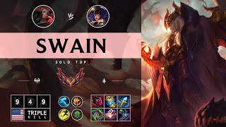 Swain Top vs Garen  NA Grandmaster Patch 1413 [upl. by Girish]