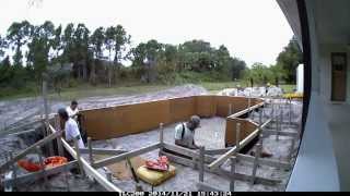 Superior Pools Video of Layout Dig amp Steel With Mini Digger [upl. by Eisdnyl]