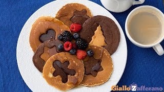 PANCAKE BICOLORE FACILI E BUONI [upl. by Buckley]