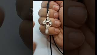 Pingente Crucifixo Celta em prata 950 wwwmaxijoiascombr [upl. by Miah]