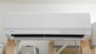 【Gold Heat Exchanger】Toshiba Air Conditioner Indoor Unit RASJ401PBK Appearance and Running [upl. by Rube]