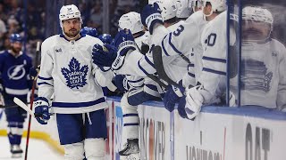 Matthews pots TWO straight puts the Leafs within reach [upl. by Novehc]