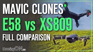 Eachine E58 vs Visuo XS809HW  Which To Buy [upl. by Zampardi543]