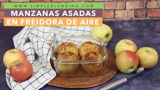 MANZANAS ASADAS CON CANELA EN FREIDORA DE AIRE  Cómo asar manzanas sin azúcar en airfryer [upl. by Tireb]