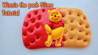 Cara membuat Winnie the pooh slime tutorial [upl. by Diarmit]