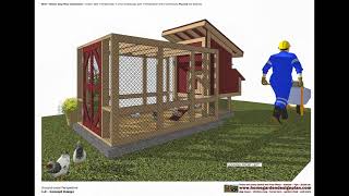 S245  Chicken Coop Plans Construction  Material List0624 [upl. by Siaht]