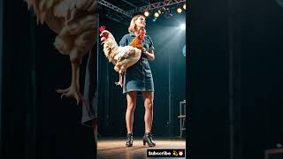 Woman performs fusion with hen on AGT AGT performance magic [upl. by Neggem973]