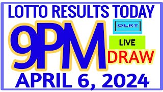 Lotto Results Today 9pm DRAW April 6 2024 swertres results [upl. by Hospers758]