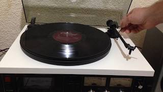 PROJECT PRIMARY WHITE RECORD PLAYER WITH NEEDLE ORTOFON OM5 [upl. by Wales]