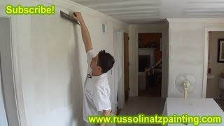 DIY How to Fix a Bad Skim Coat Wall Job using Hawk amp 16 inch Trowel Part 4  Dry Wall Repair [upl. by Nilesoy728]