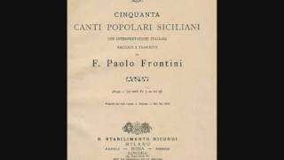 La canzone siciliana  Malatu pamuri  Eco della sicilia 1883  di F P Frontini [upl. by Hafirahs147]