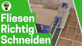 Fliesen Schneiden ✅ TOP ANLEITUNG Wie Feinsteinzeug Fliesen mit Flex amp Fliesenschneider Schneiden [upl. by Llorrad24]