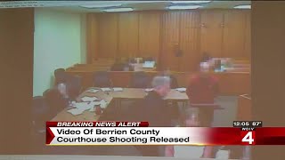 Video of Berrien County Courthouse shooting released [upl. by Harli]